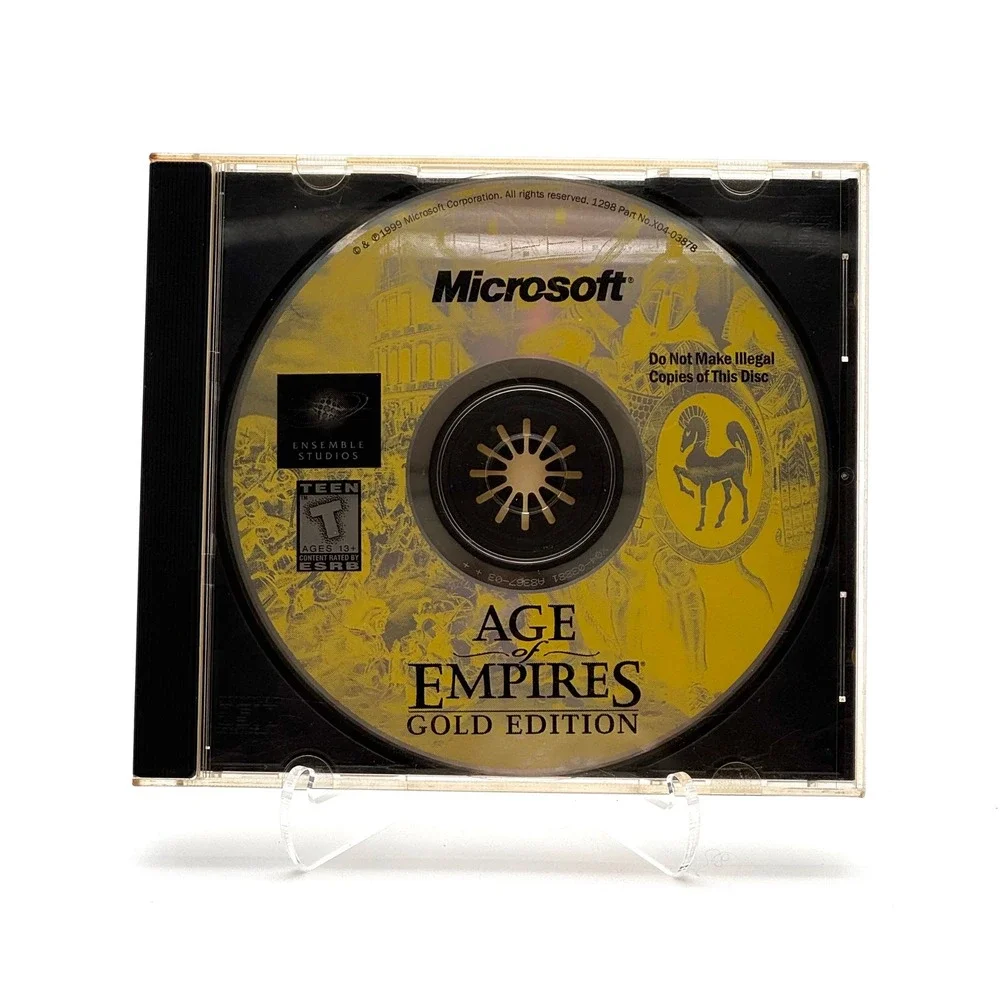 Age of Empires Gold Edition PC CD-ROM Game 1999 Microsoft Jewel Case